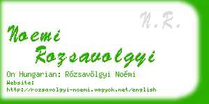 noemi rozsavolgyi business card